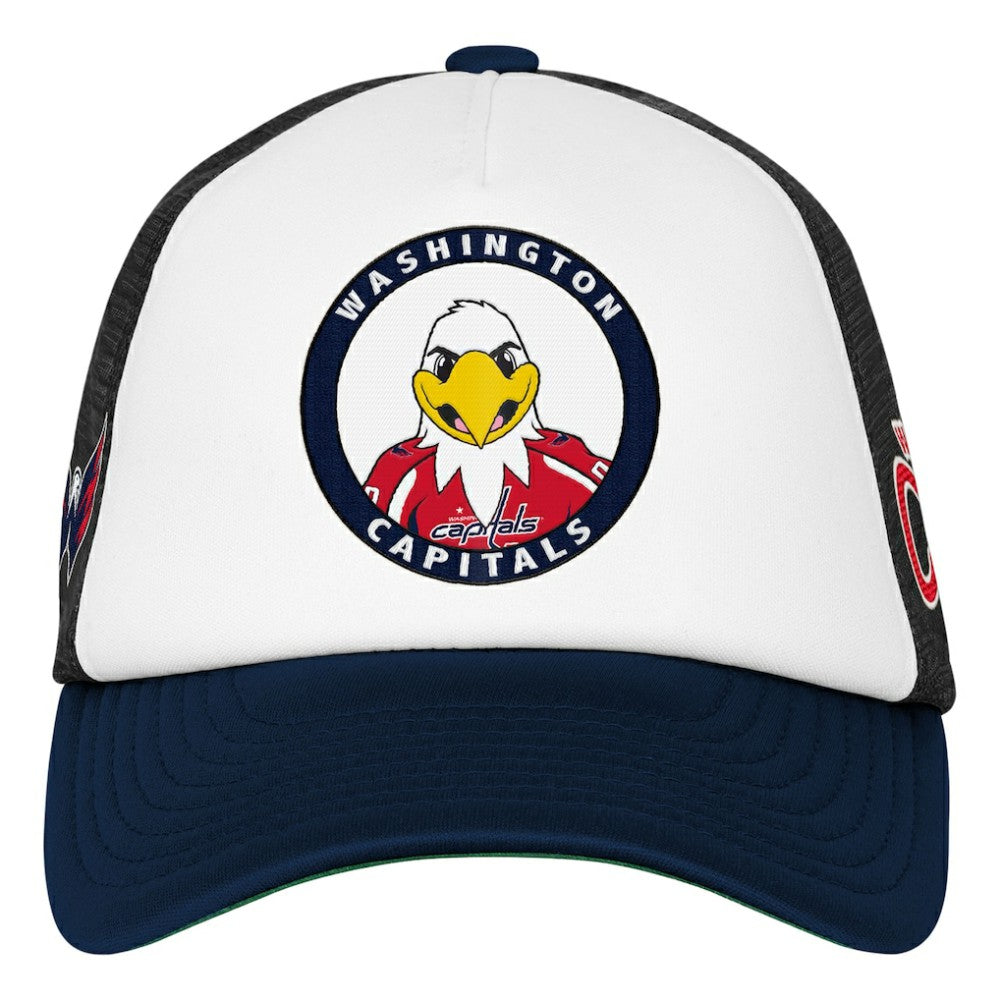 NHL White Washington Capitals Mitchell & Ness Youth Mascot Adjustable Trucker Hat