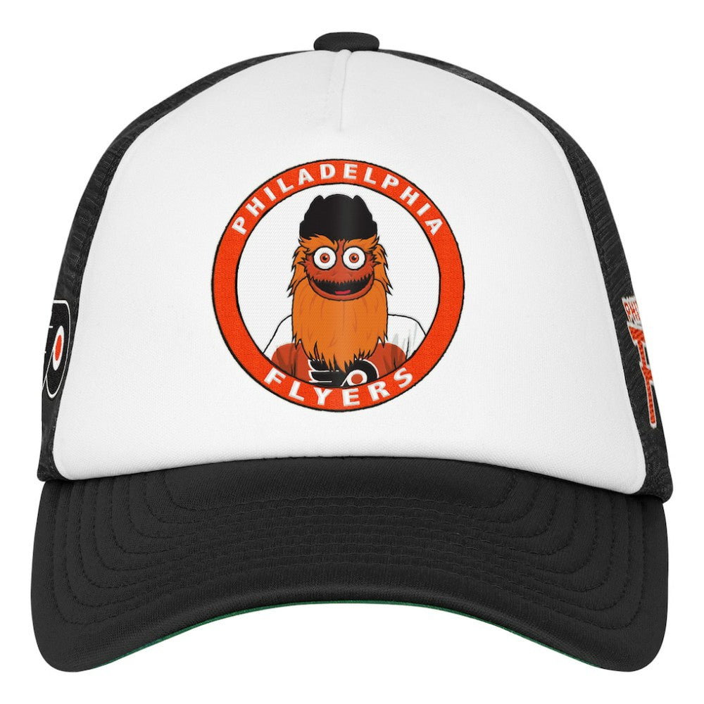 NHL White Philadelphia Flyers Mitchell & Ness Youth Mascot Adjustable Trucker Hat