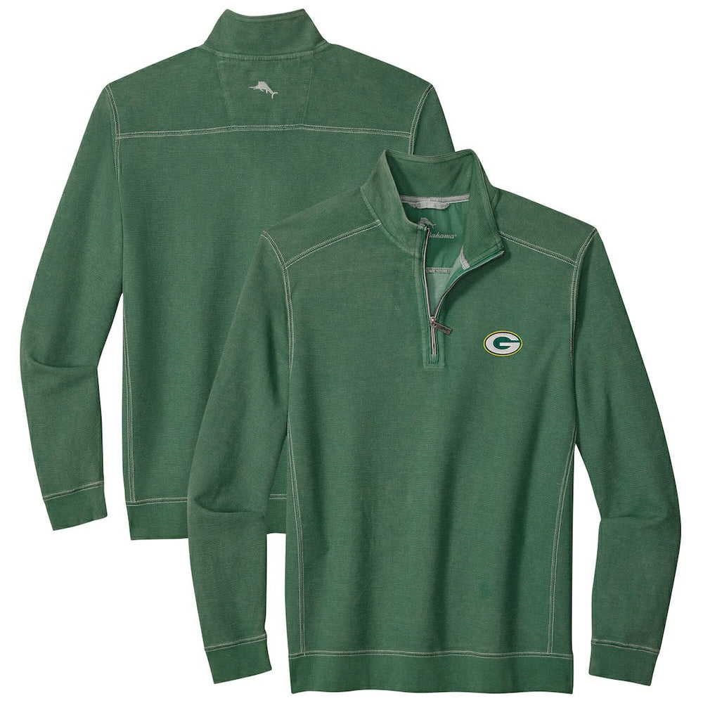 Big & Tall Montego Bay Half-Zip Pullover - Green Bay Packers
