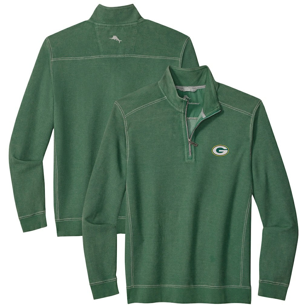 Big & Tall Montego Bay Half-Zip Pullover - Green Bay Packers