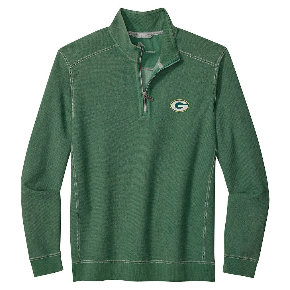 Big & Tall Montego Bay Half-Zip Pullover - Green Bay Packers