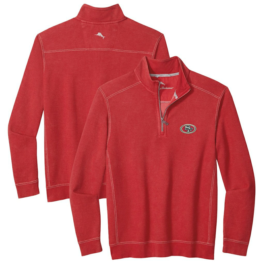 Big & Tall Montego Bay Half-Zip Pullover - San Francisco 49ers