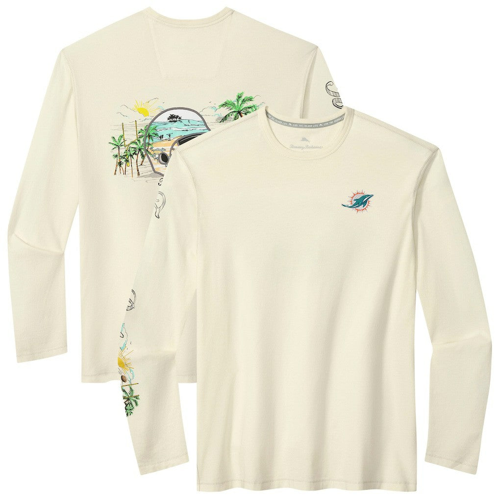 Oasis Endzone Lux Long Sleeve T-Shirt - Miami Dolphins
