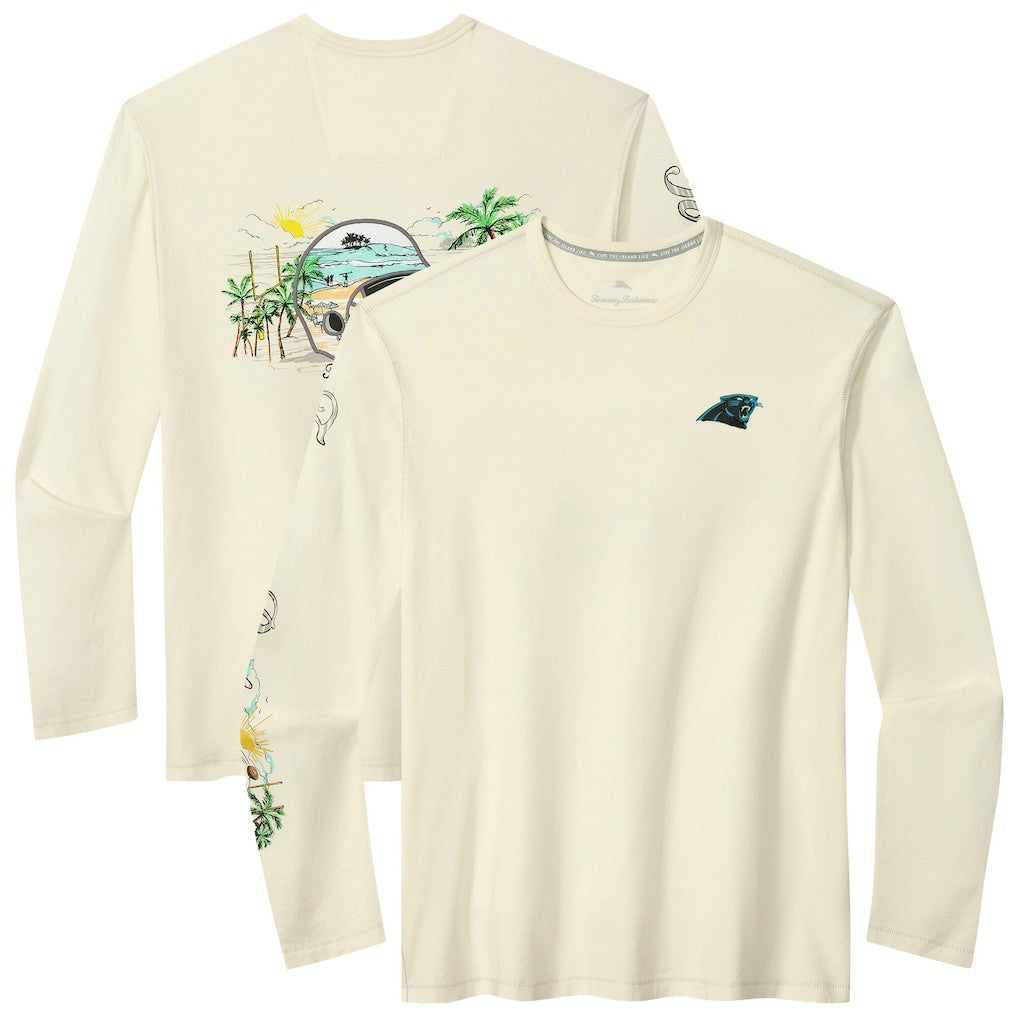 Oasis Endzone Lux Long Sleeve T-Shirt - Carolina Panthers