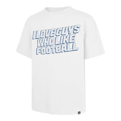 '47 Unisex I Love Guys Who Like Football Foundation T-Shirt - Los Angeles Chargers
