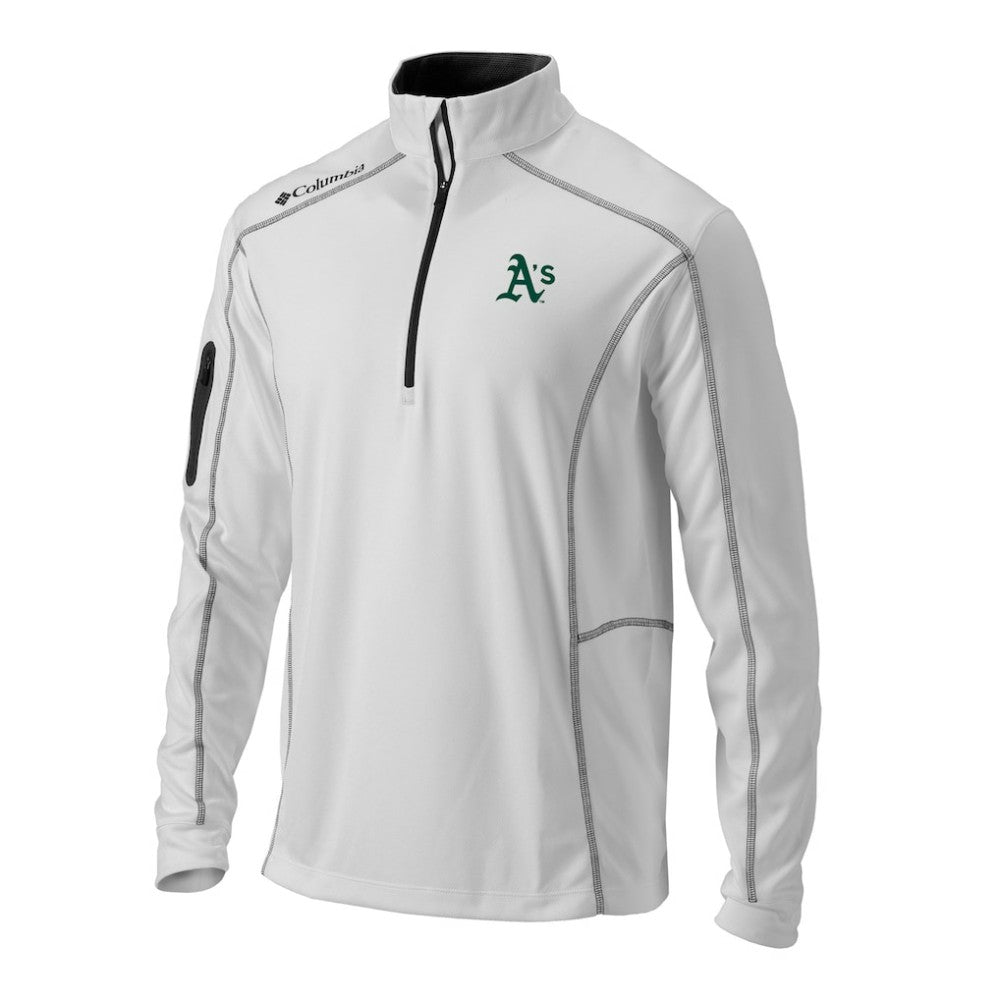 MLB Athletics Columbia Omni-Wick Shotgun Quarter-Zip Pullover