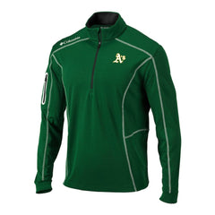 MLB Athletics Columbia Omni-Wick Shotgun Quarter-Zip Pullover