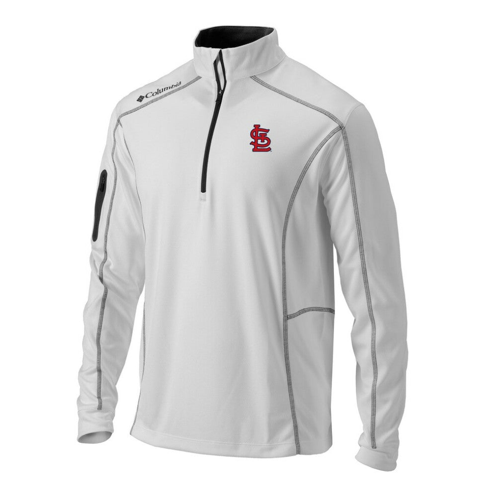MLB St. Louis Cardinals Columbia Omni-Wick Shotgun Quarter-Zip Pullover