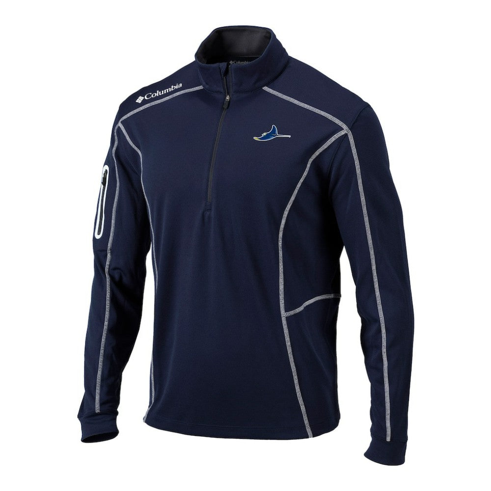 MLB Tampa Bay Rays Columbia Omni-Wick Shotgun Quarter-Zip Pullover