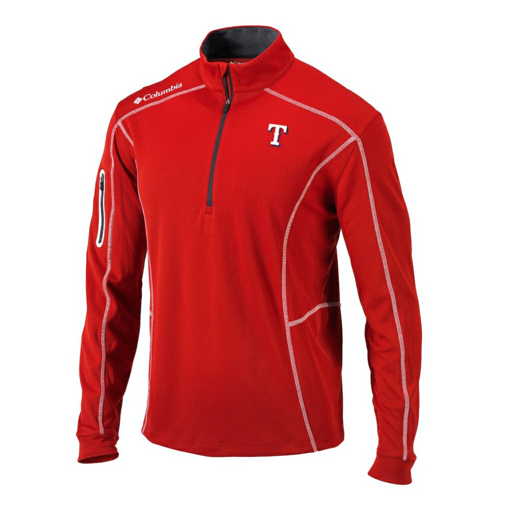 MLB Texas Rangers Columbia Omni-Wick Shotgun Quarter-Zip Pullover