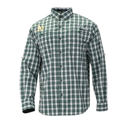MLB Athletics Columbia Super Tamiami Omni-Shade Long Sleeve Button-Down Shirt