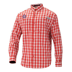 MLB Washington Nationals Columbia Super Tamiami Omni-Shade Long Sleeve Button-Down Shirt