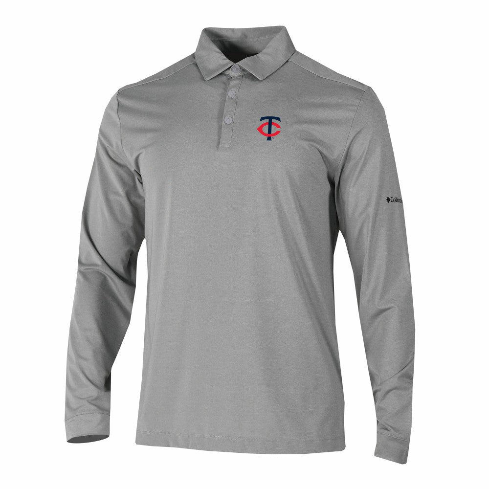 MLB Minnesota Twins Columbia Omni-Wick Pin High Long Sleeve Polo