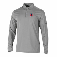 MLB Minnesota Twins Columbia Omni-Wick Pin High Long Sleeve Polo