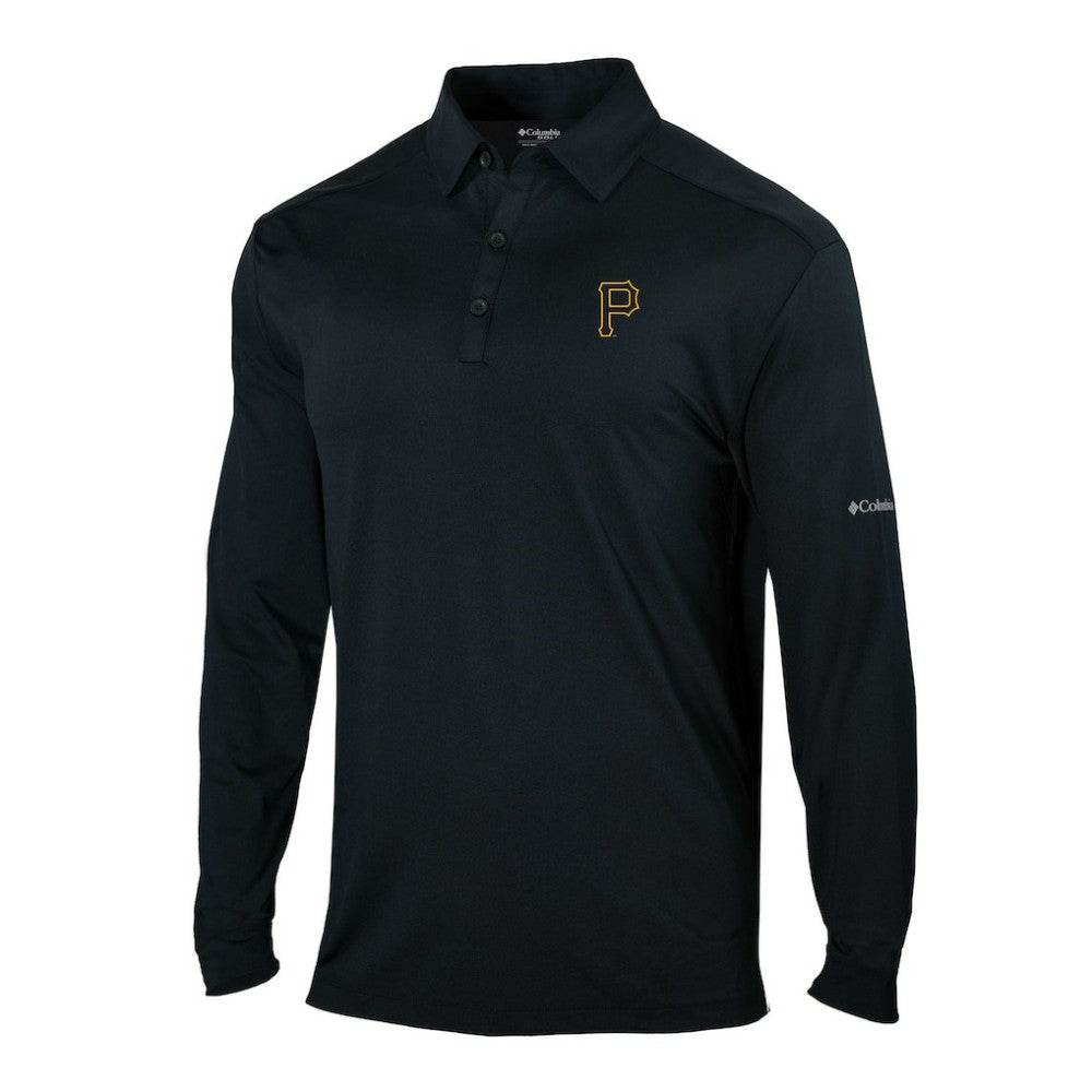 MLB Pittsburgh Pirates Columbia Omni-Wick Pin High Long Sleeve Polo