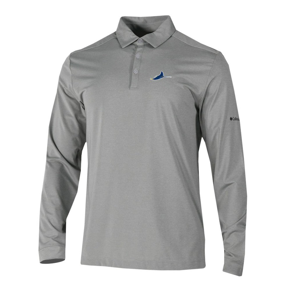 MLB Tampa Bay Rays Columbia Omni-Wick Pin High Long Sleeve Polo