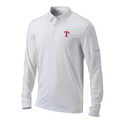 MLB Texas Rangers Columbia Omni-Wick Pin High Long Sleeve Polo
