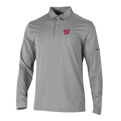 MLB Washington Nationals Columbia Omni-Wick Pin High Long Sleeve Polo