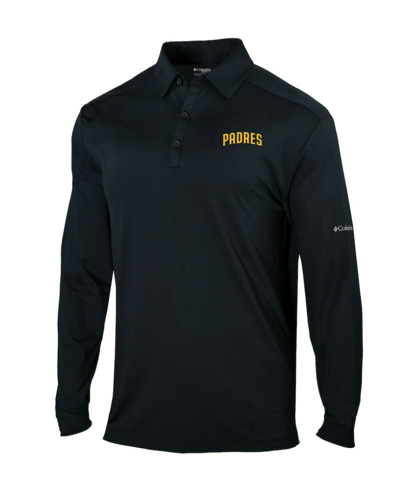 MLB San Diego Padres Columbia Omni-Wick Pin High Long Sleeve Polo