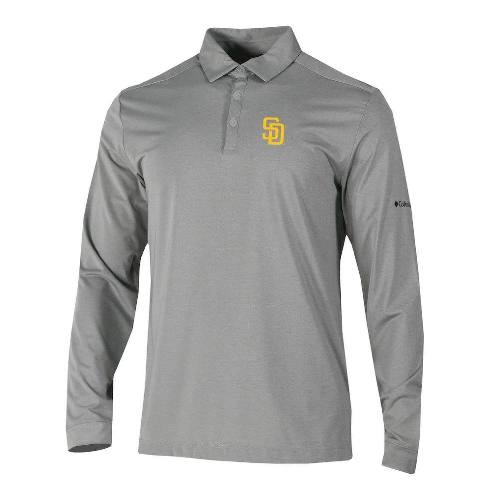MLB San Diego Padres Columbia Omni-Wick Pin High Long Sleeve Polo