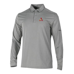 MLB St. Louis Cardinals Columbia Omni-Wick Pin High Long Sleeve Polo