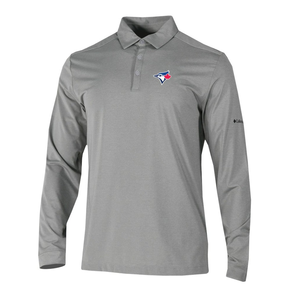 MLB Toronto Blue Jays Columbia Omni-Wick Pin High Long Sleeve Polo