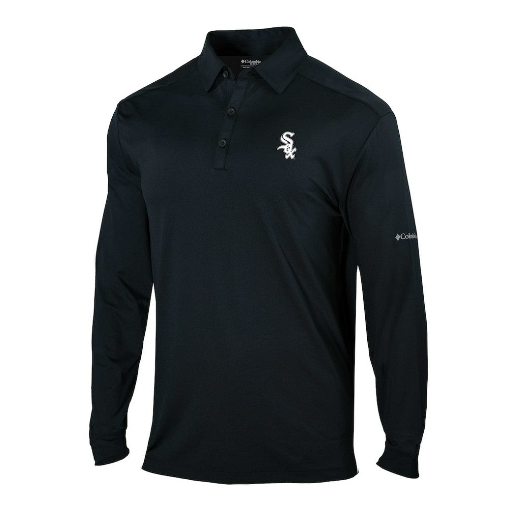 MLB Chicago White Sox Columbia Omni-Wick Pin High Long Sleeve Polo