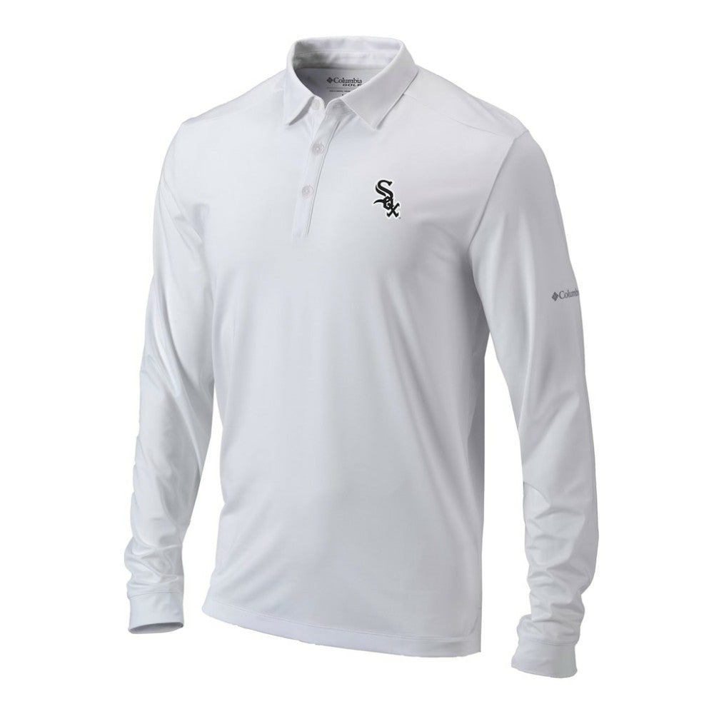 MLB Chicago White Sox Columbia Omni-Wick Pin High Long Sleeve Polo