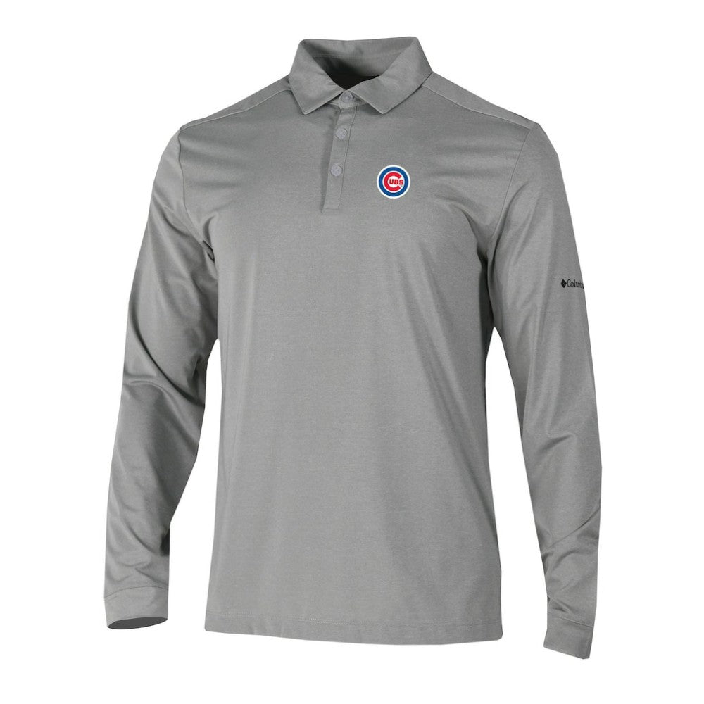 MLB Chicago Cubs Columbia Omni-Wick Pin High Long Sleeve Polo