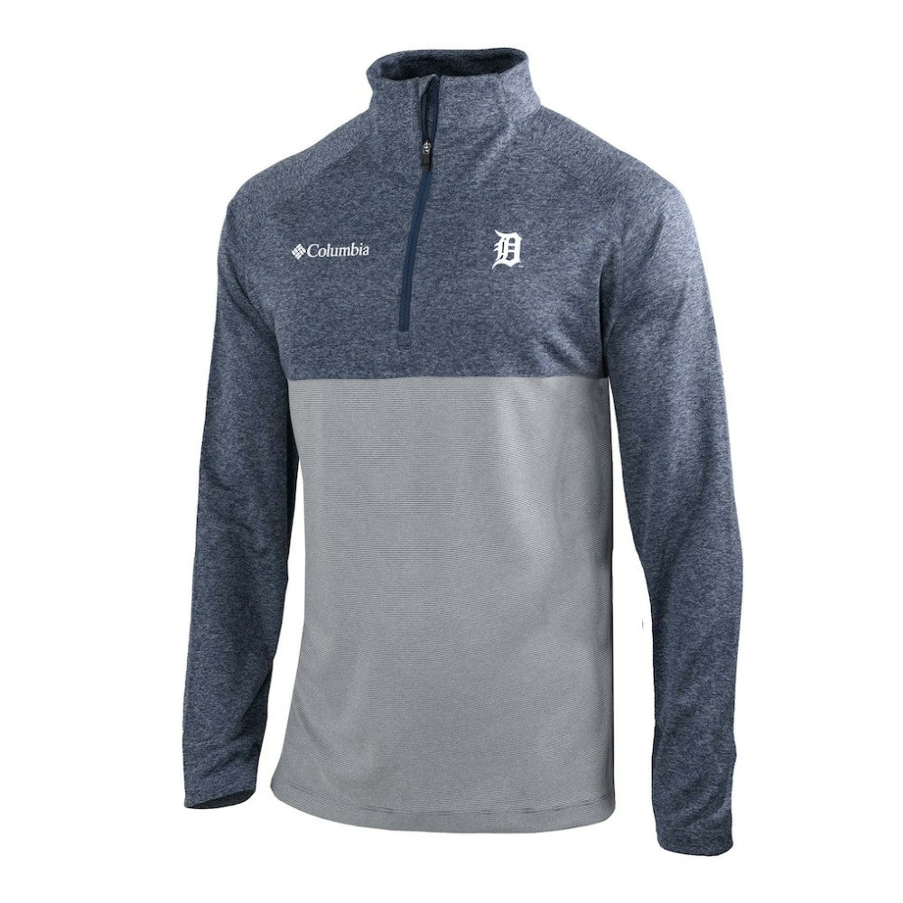 MLB Detroit Tigers Columbia Omni-Wick Raglan Rockin' It Quarter-Zip Pullover