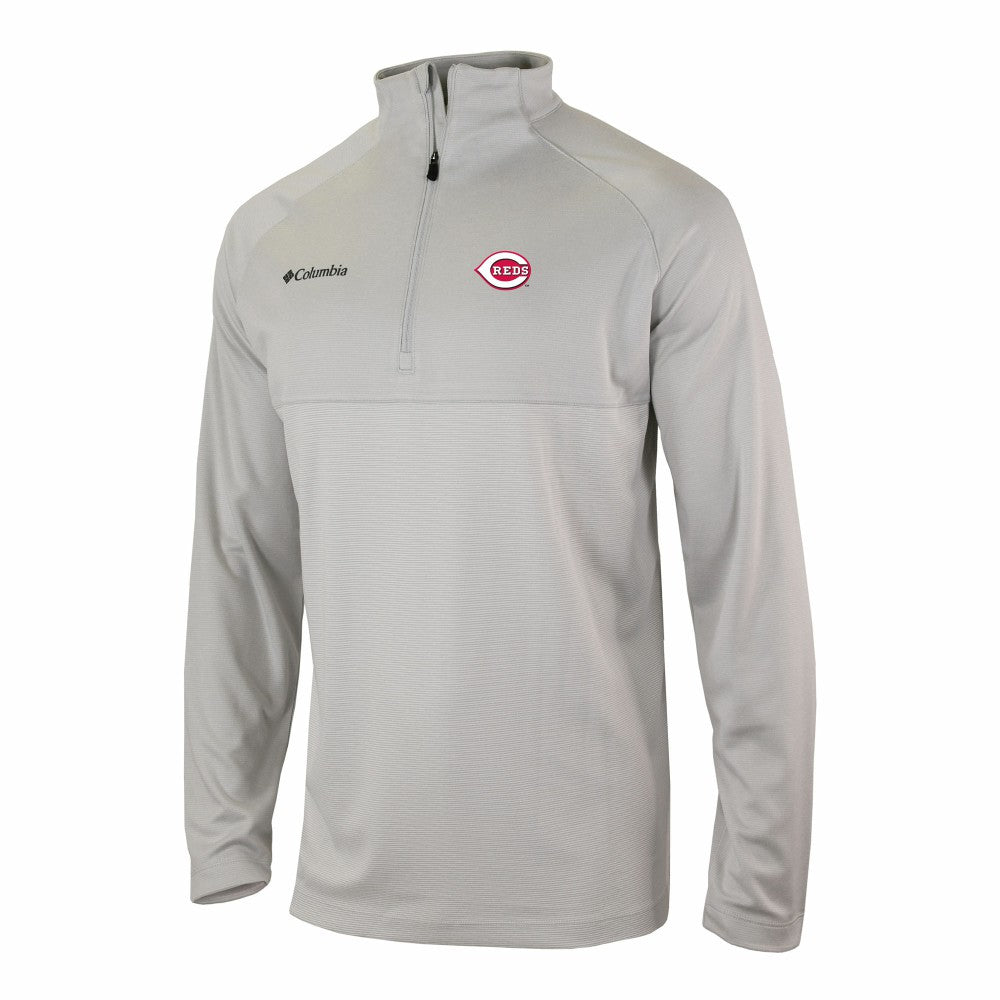 MLB Cincinnati Reds Columbia Omni-Wick Raglan Rockin' It Quarter-Zip Pullover