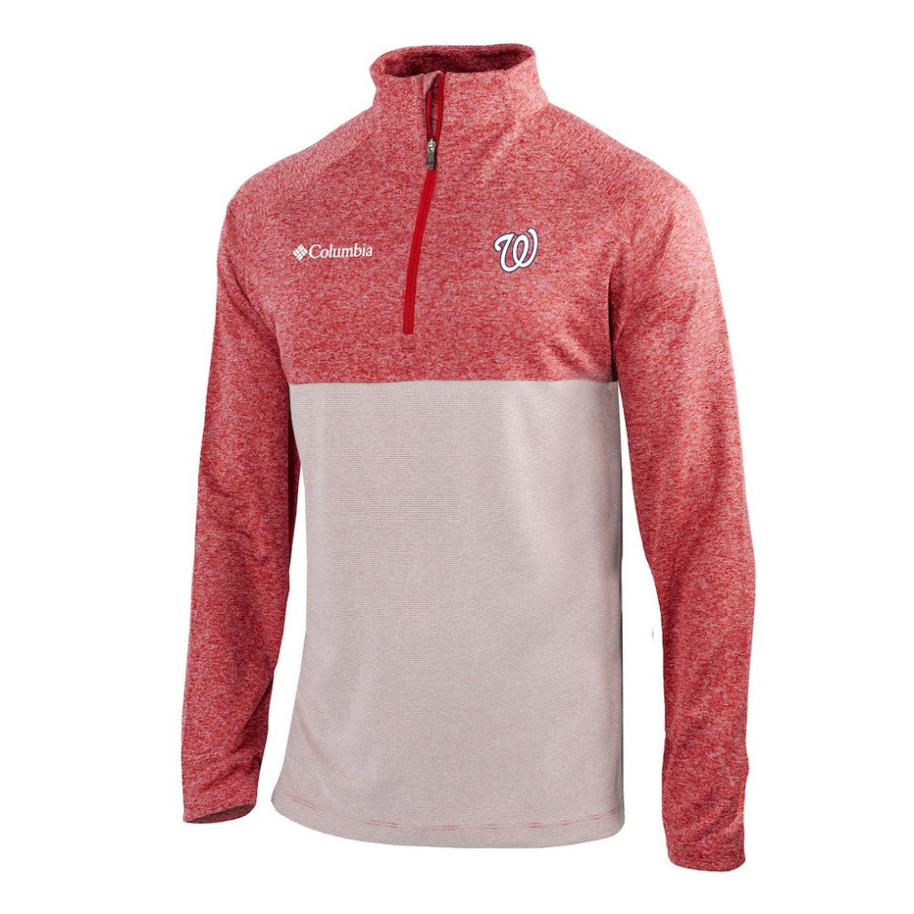 MLB Washington Nationals Columbia Omni-Wick Raglan Rockin' It Quarter-Zip Pullover