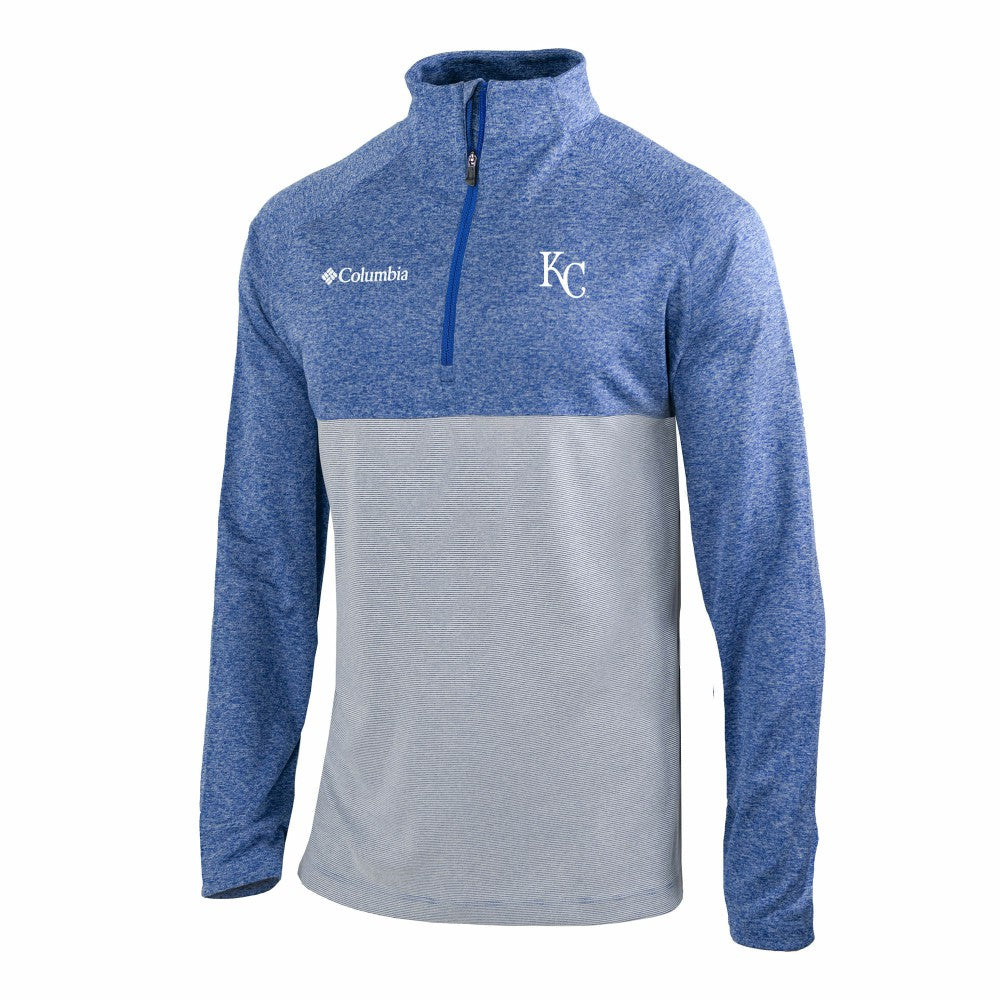 MLB Kansas City Royals Columbia Omni-Wick Raglan Rockin' It Quarter-Zip Pullover