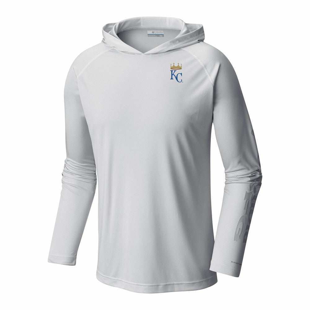 MLB Kansas City Royals Columbia Terminal Tackle Omni-Shade Raglan Pullover Hoodie