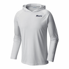MLB Miami Marlins Columbia Terminal Tackle Omni-Shade Pullover Hoodie