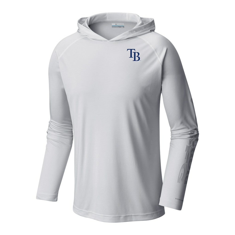 MLB Tampa Bay Rays Columbia Terminal Tackle Omni-Shade Pullover Hoodie