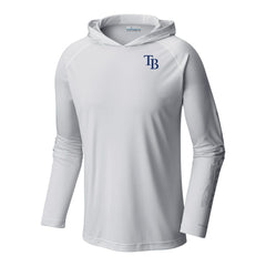 MLB Tampa Bay Rays Columbia Terminal Tackle Omni-Shade Pullover Hoodie