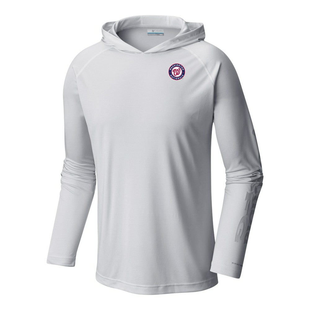 MLB Washington Nationals Columbia Terminal Tackle Omni-Shade Pullover Hoodie