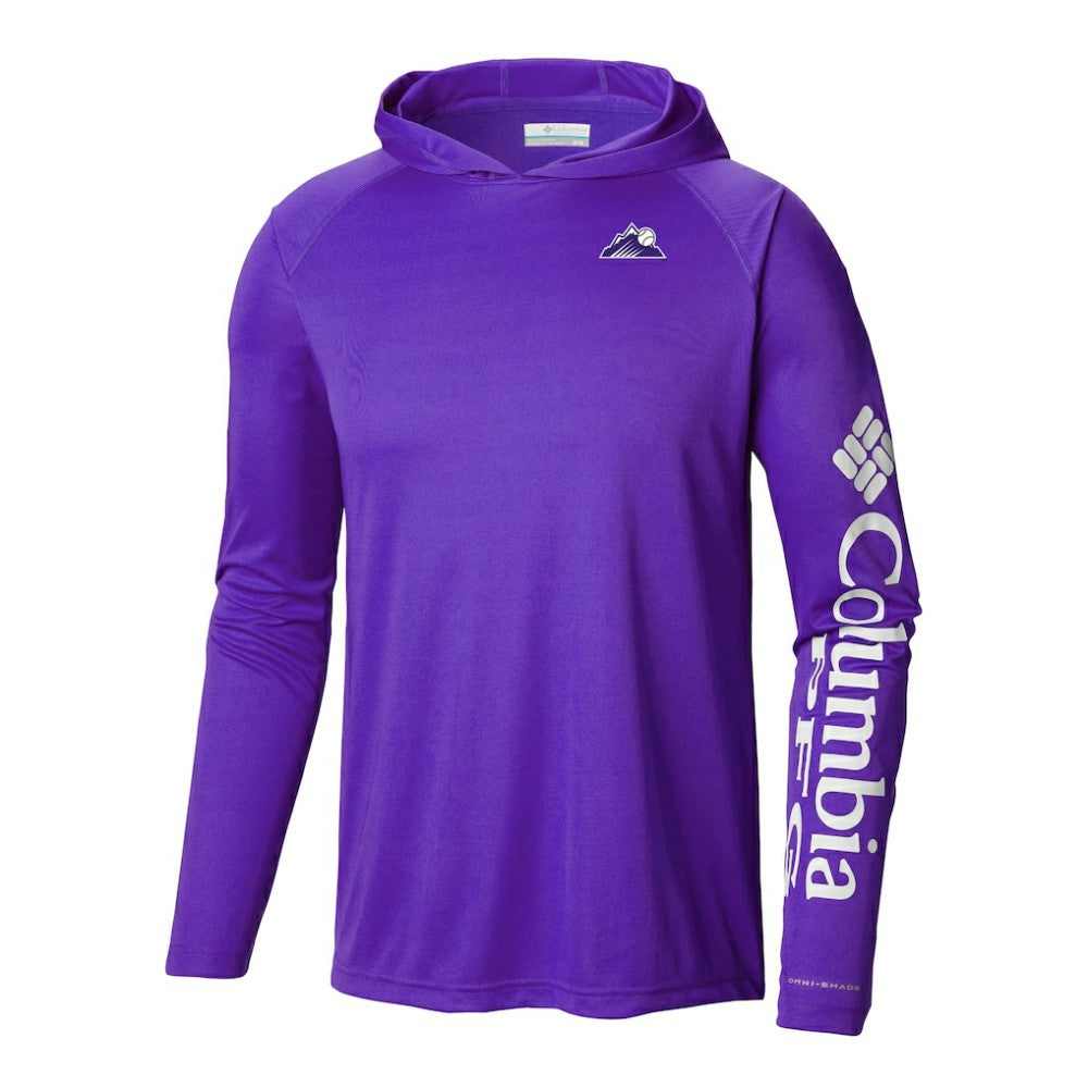 MLB Colorado Rockies Columbia Terminal Tackle Omni-Shade Pullover Hoodie