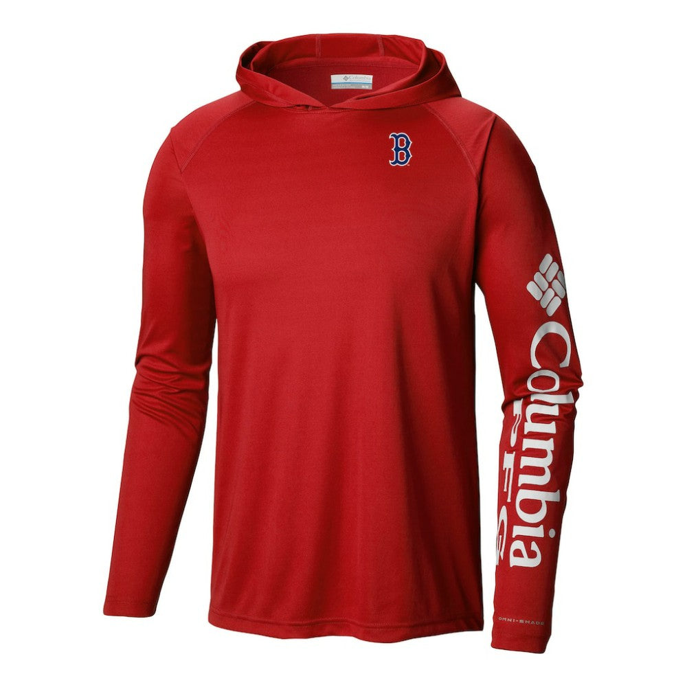 MLB Boston Red Sox Columbia Terminal Tackle Omni-Shade Pullover Hoodie