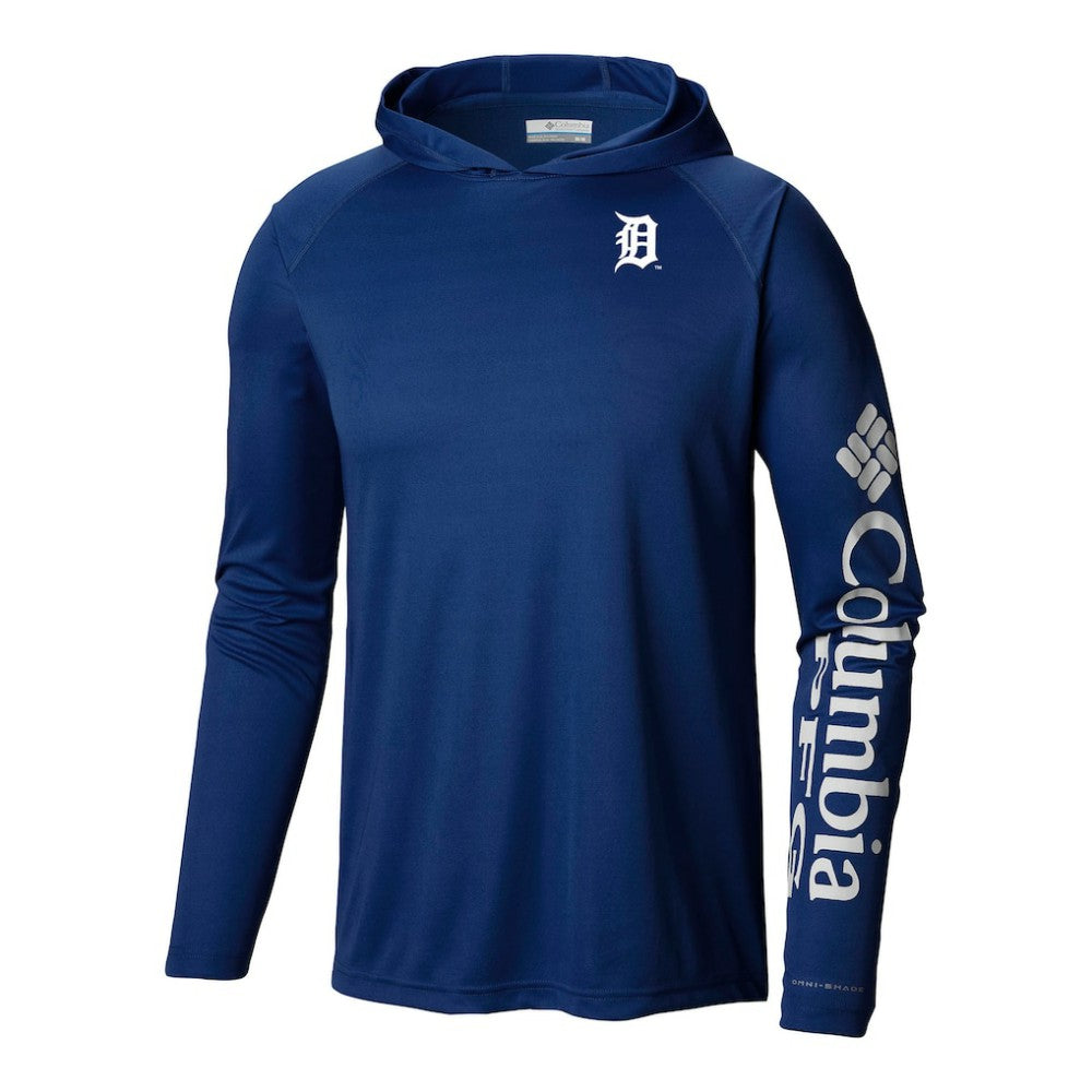 MLB Detroit Tigers Columbia Terminal Tackle Omni-Shade Pullover Hoodie