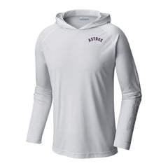 MLB Houston Astros Columbia Terminal Tackle Omni-Shade Pullover Hoodie