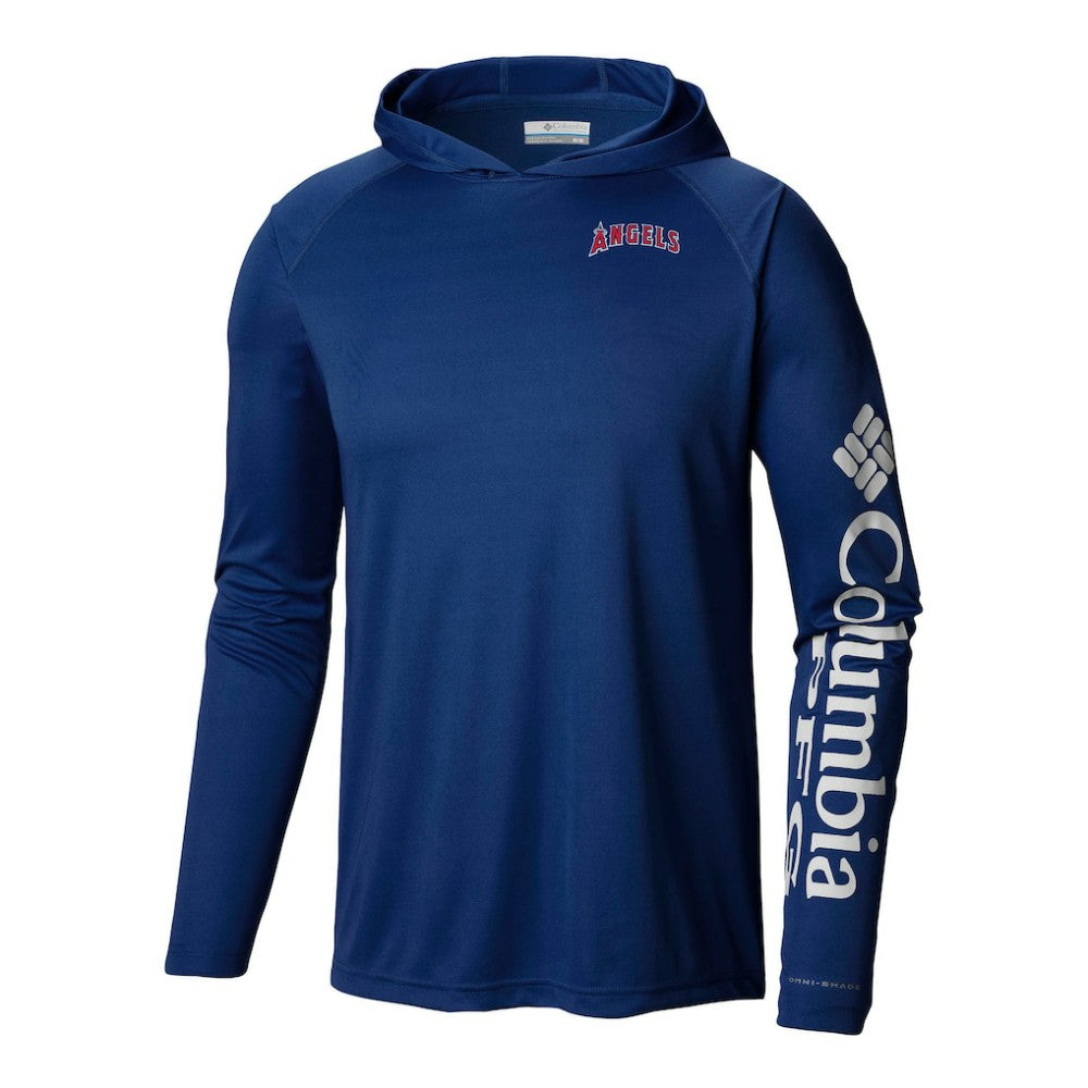 MLB Los Angeles Angels Columbia Terminal Tackle Omni-Shade Pullover Hoodie
