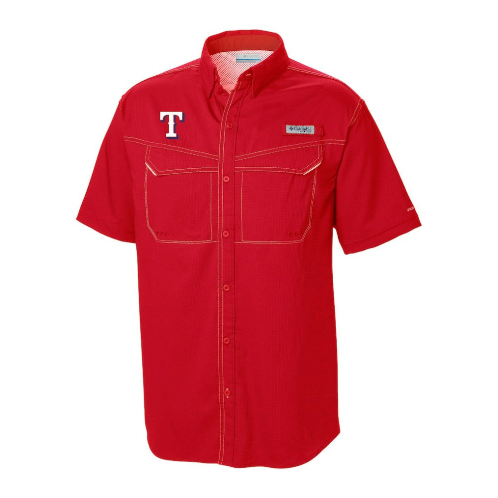 MLB Texas Rangers Columbia Omni-Wick Low Drag Offshore Button-Up Shirt