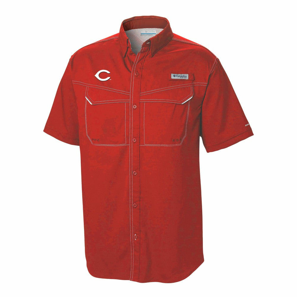 MLB Cincinnati Reds Columbia Omni-Wick Low Drag Offshore Button-Up Shirt