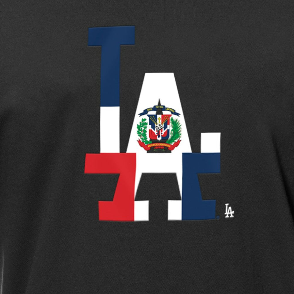 MLB Los Angeles Dodgers New Era Dominican Republic Flag Logo T-Shirt