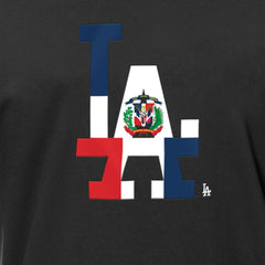 MLB Los Angeles Dodgers New Era Dominican Republic Flag Logo T-Shirt