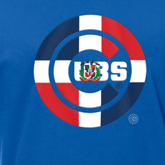 MLB Chicago Cubs New Era Dominican Republic Flag Logo T-Shirt