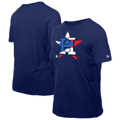 MLB Houston Astros New Era Puerto Rican Flag Logo T-Shirt