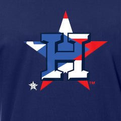 MLB Houston Astros New Era Puerto Rican Flag Logo T-Shirt